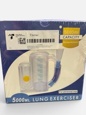 NIB 5000ml Lung Exerciser Incentive Spirometer Breathing Trainer